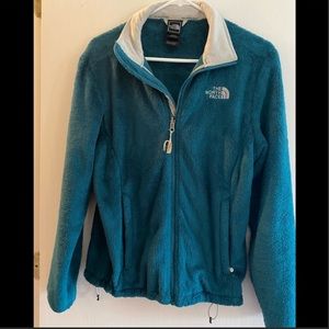 Teal North Face.